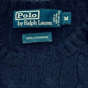 NWOT Ralph Lauren Cable-Knit 100% Italian Cashmere Sweater Retail $498! Men’s M